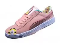 chaussures puma suede olympian despicable me pink